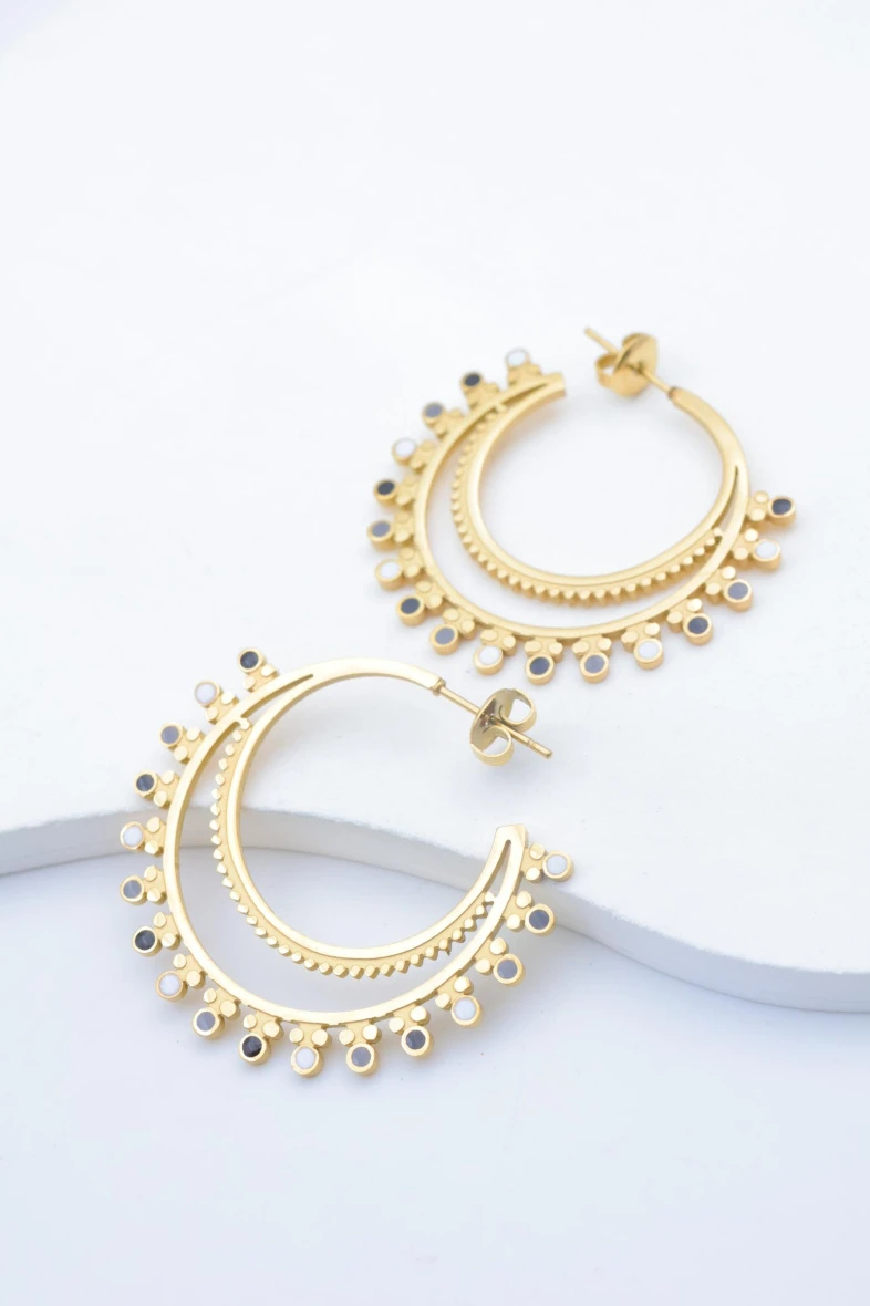 Boucles d'oreilles en acier inoxydable 2
