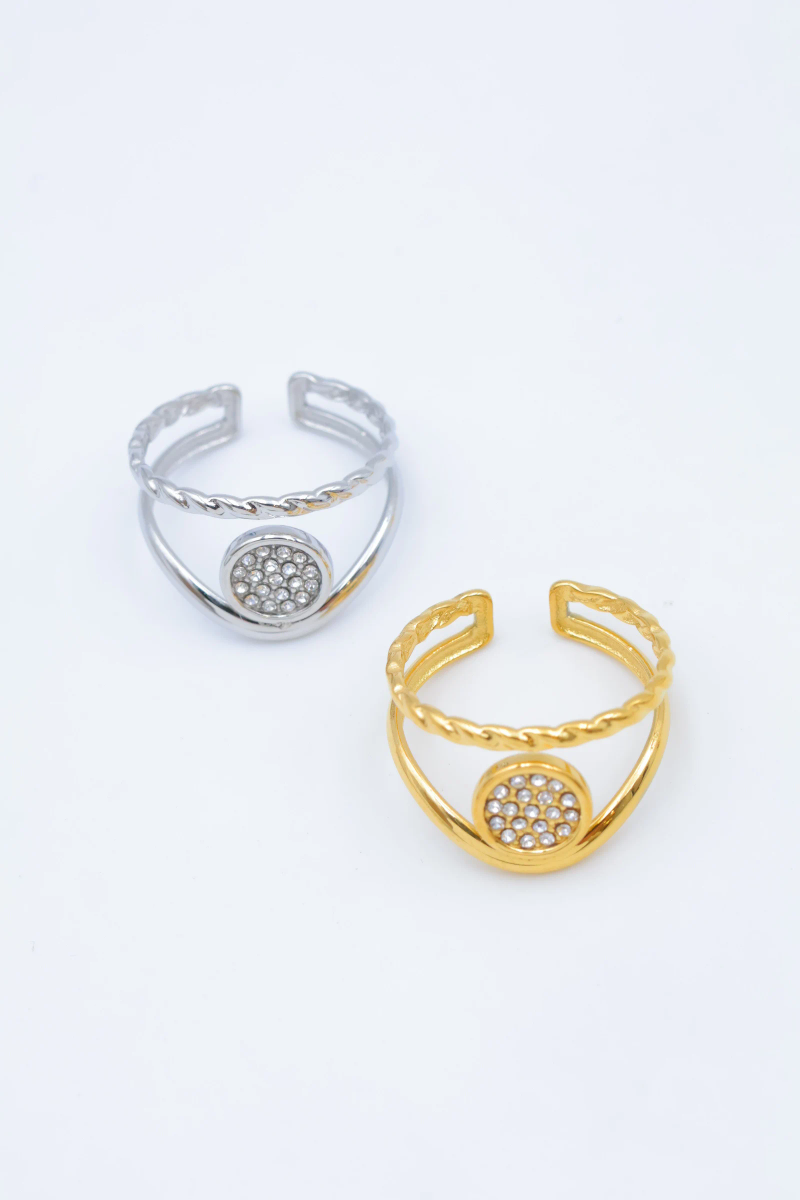 Bague en acier inoxydable ajustable 2