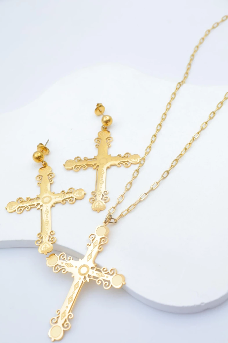 Stainless steel jewelry set 2