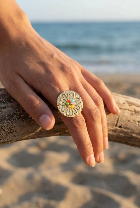 Adjustable stainless steel ring — Multicolor