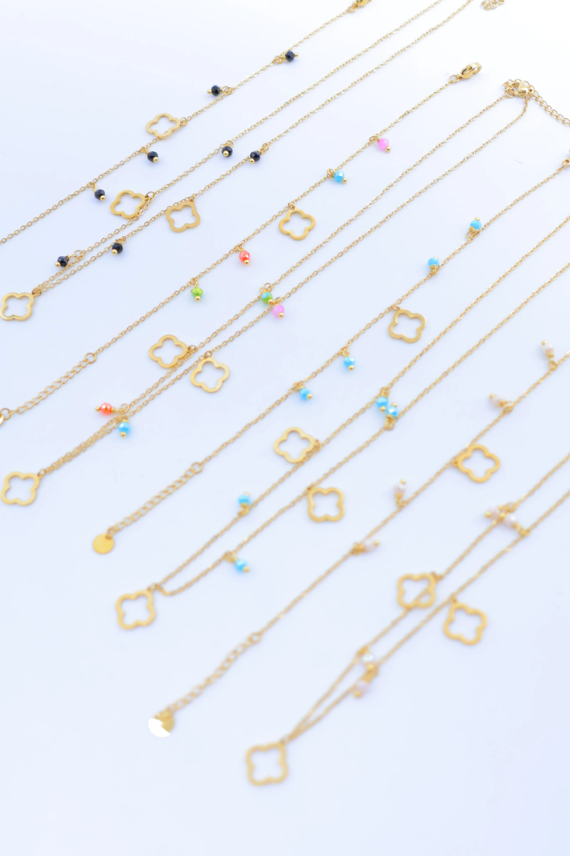 Parure de bijoux en acier inoxydable — Multicolore