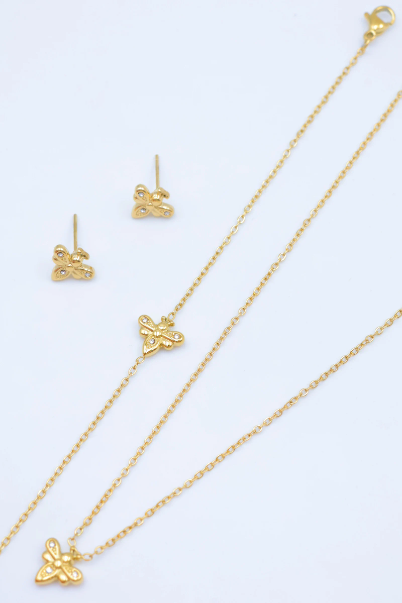 Stainless steel jewelry set 2