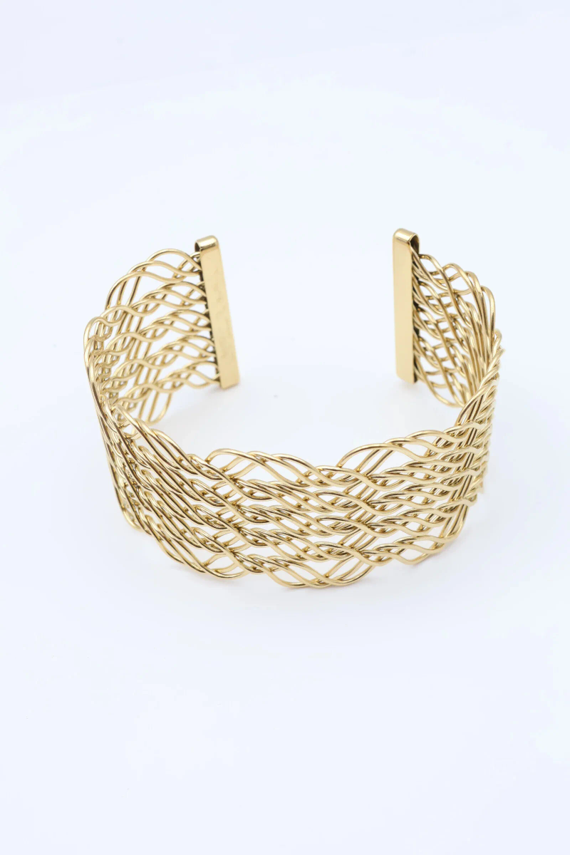 Stainless steel bangle bracelet 2