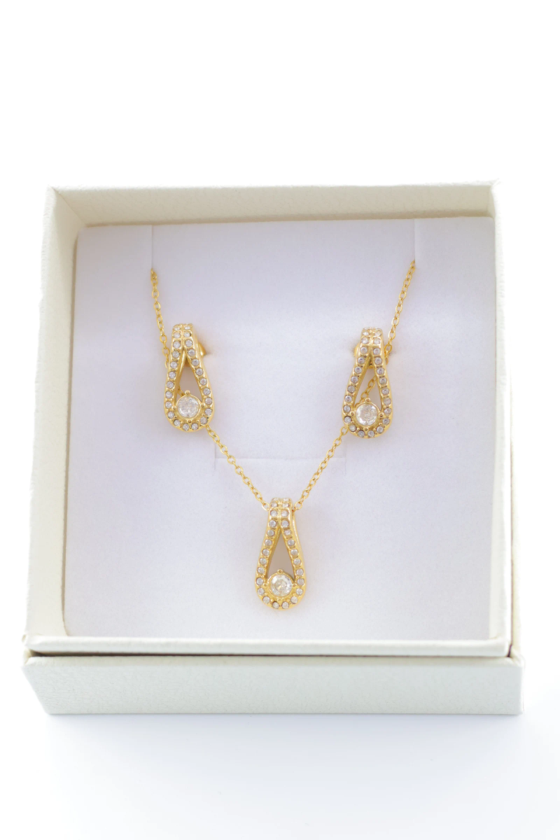 Parure de bijoux avec boîte en acier inoxydable 2