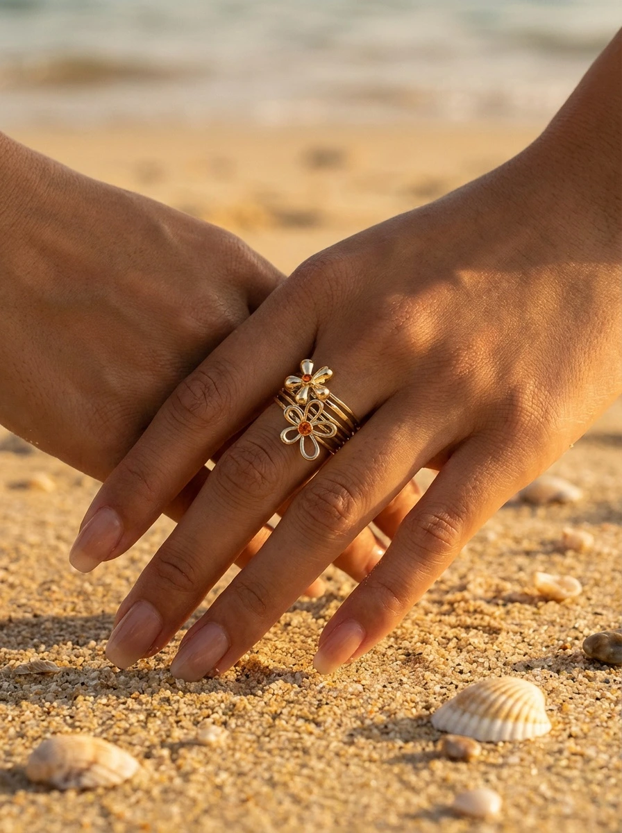 Adjustable stainless steel ring 2