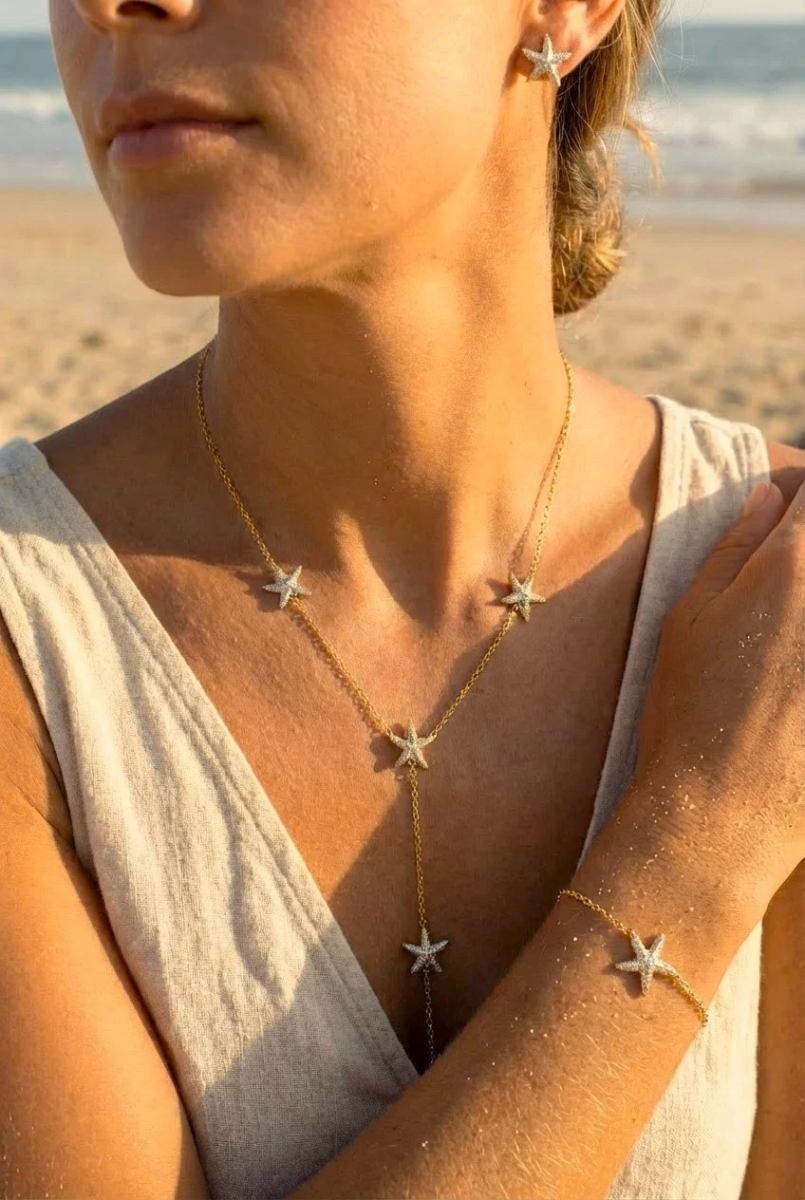 Parure de bijoux en acier inoxydable
