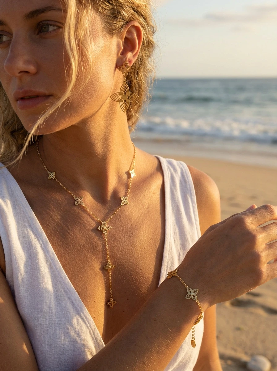 Stainless steel jewelry set 2