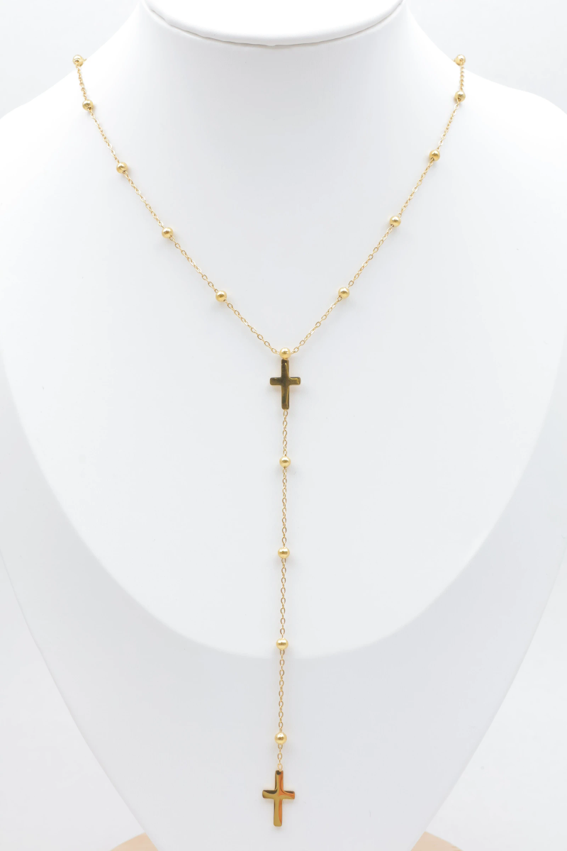 Stainless steel y-necklace 2