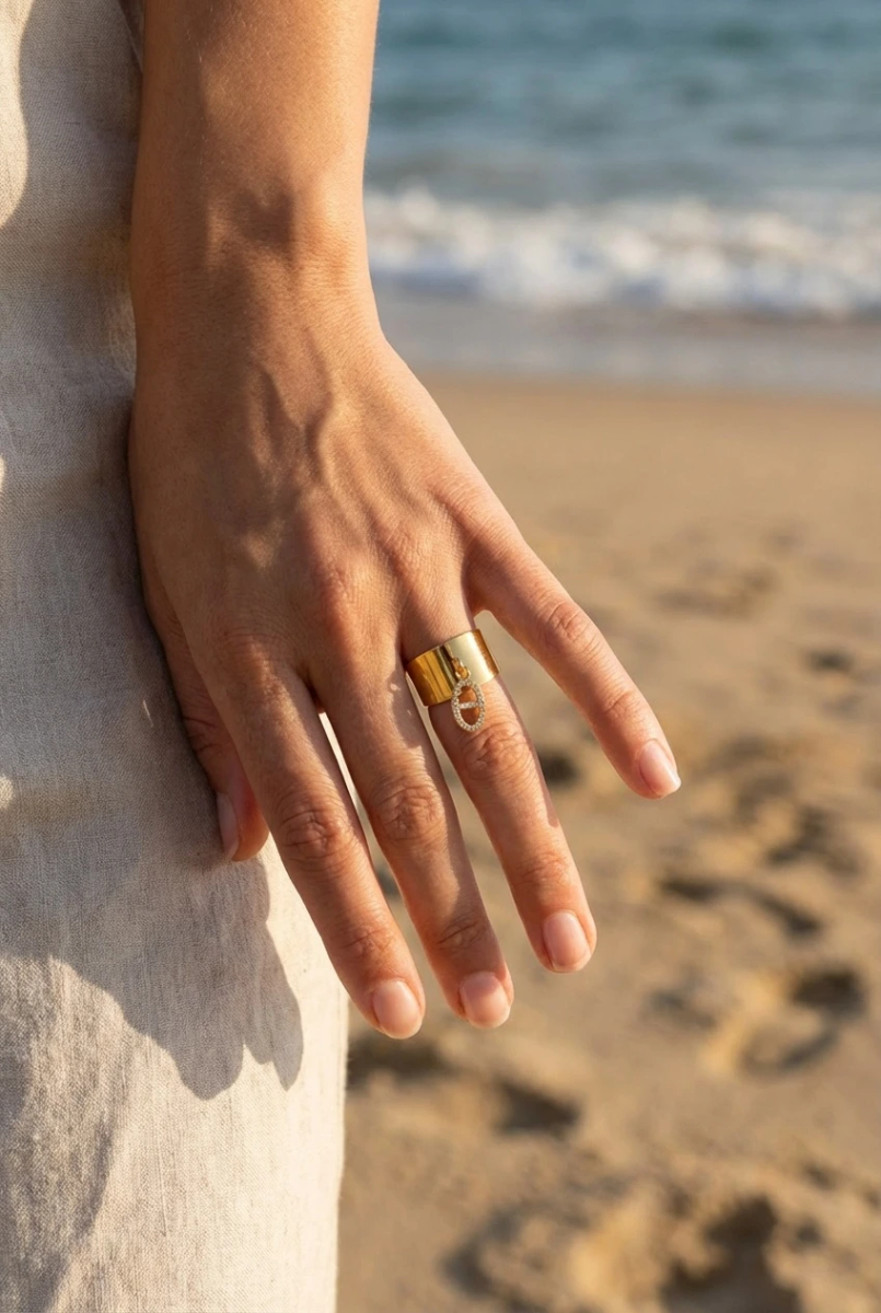 Bague ajustable en acier inoxydable 2