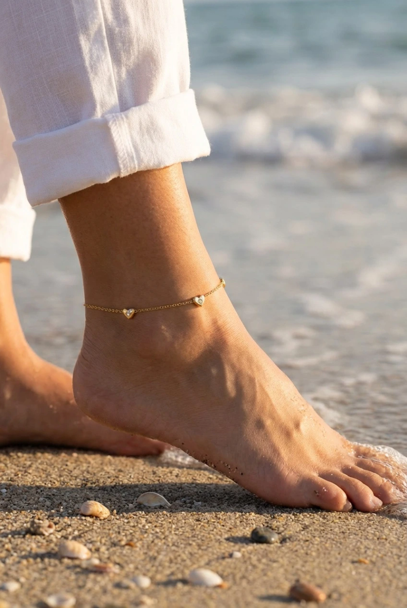 Stainless steel ankle chain 2