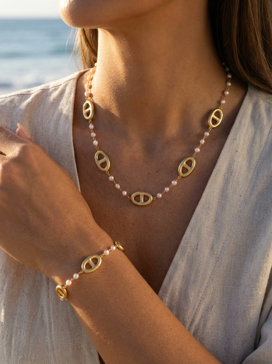 Stainless steel jewelry set 2