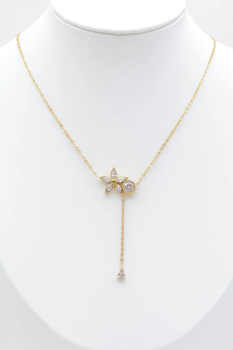 Stainless steel y-necklace 2