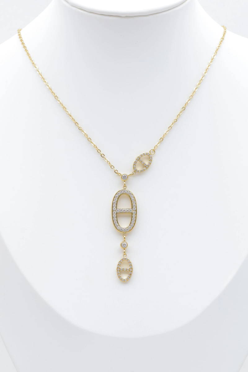 Stainless steel y-necklace 2