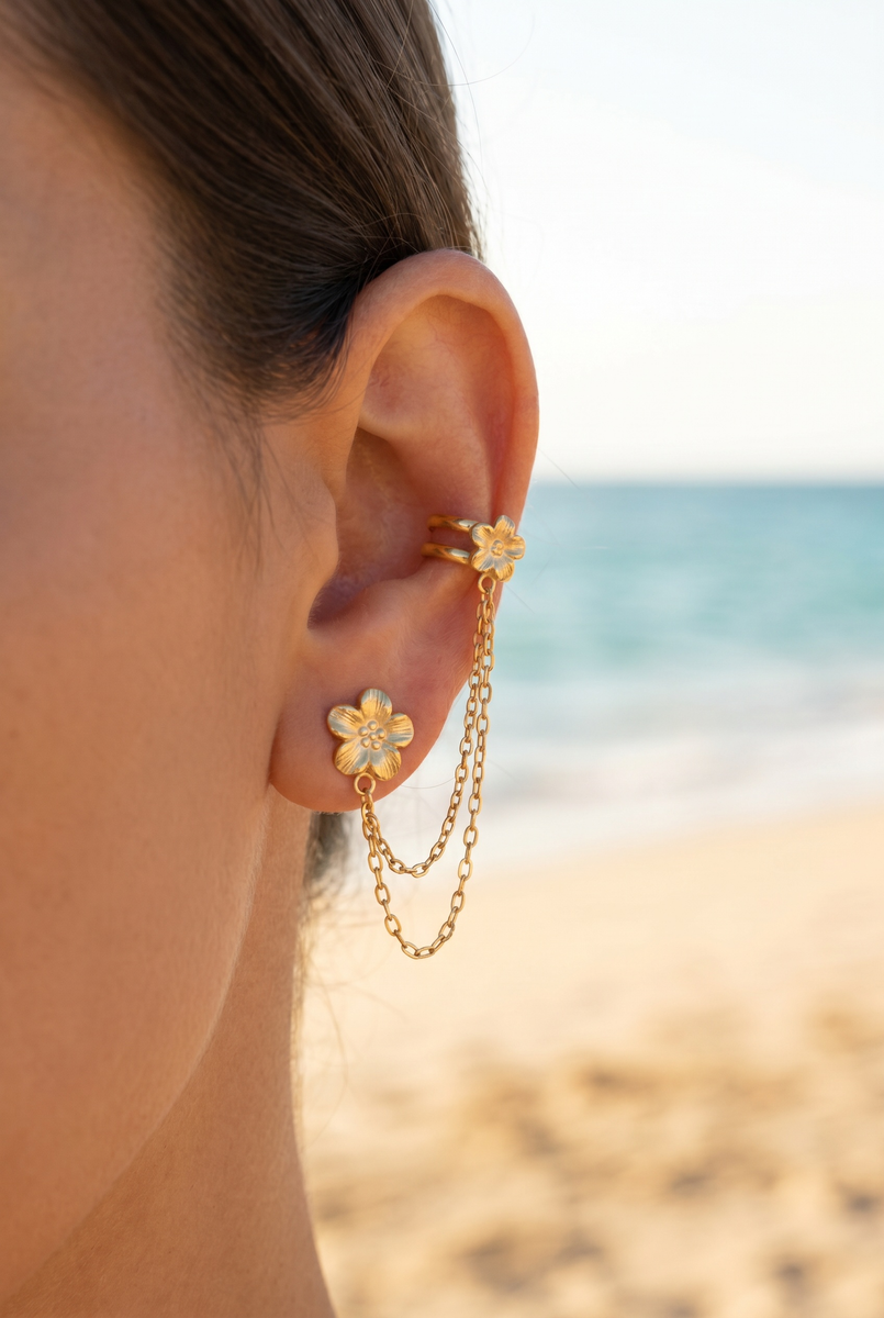 Boucles d'oreilles en acier inoxydable