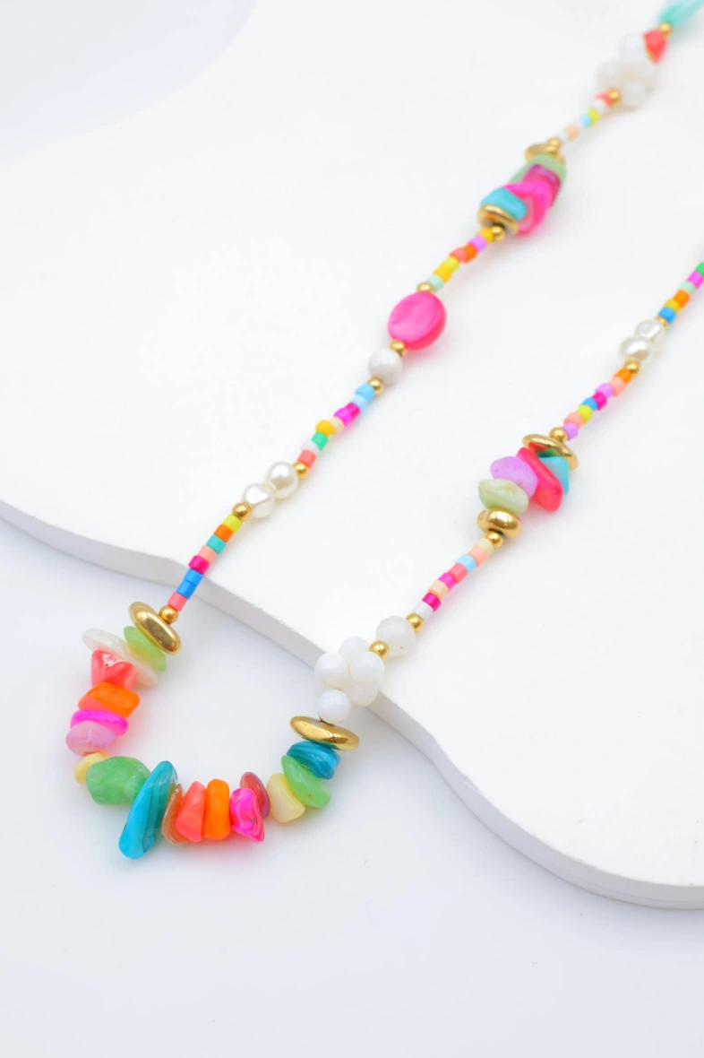 Collier en acier inoxydable — Multicolore