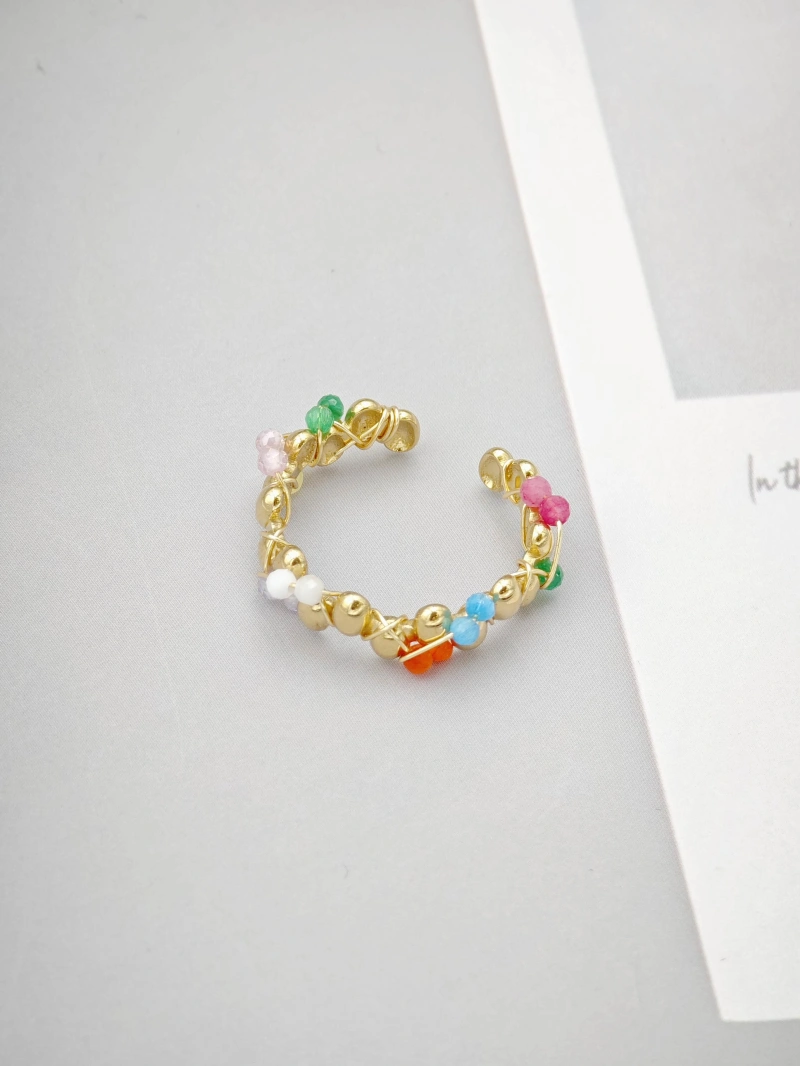 Bague en acier inoxydable ajustable — Multicolore