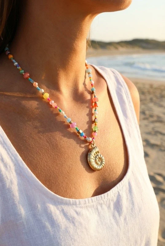 Collier en acier inoxydable — Multicolore