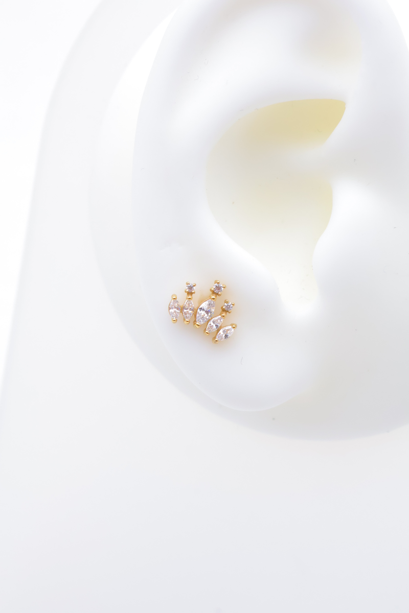 Piercing d'oreille en acier inoxydable 2