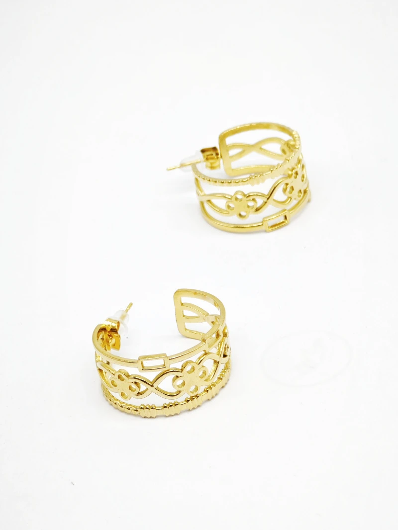 Boucles d'oreilles en acier inoxydable 2