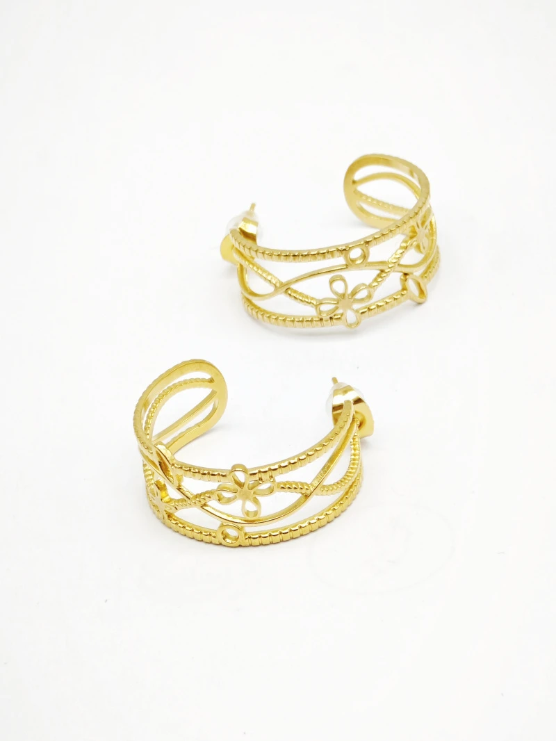 Boucles d'oreilles en acier inoxydable 2