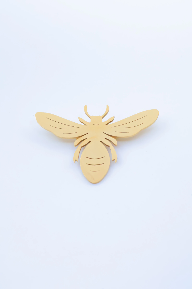 Broche abeille en acier inoxydable