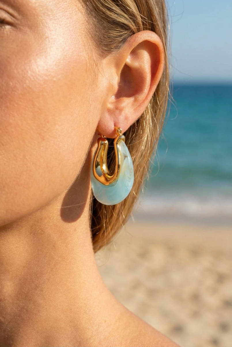 Boucles d'oreilles en acier inoxydable 2