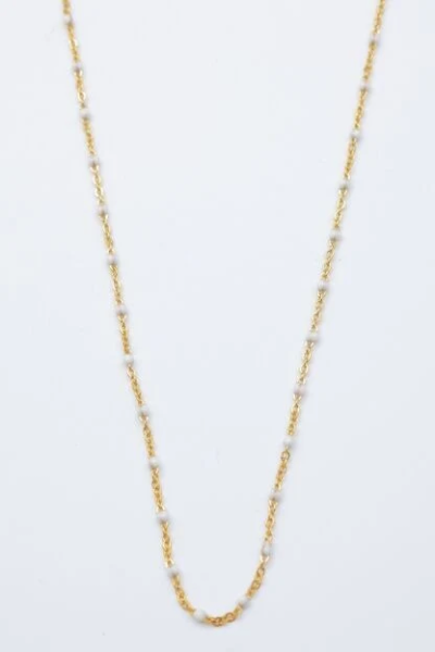 Necklace with links and enameled stones 2
