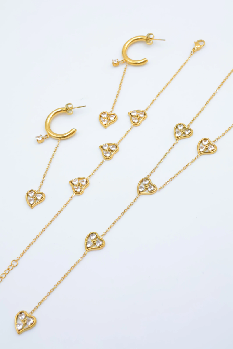 Stainless steel jewelry set 2