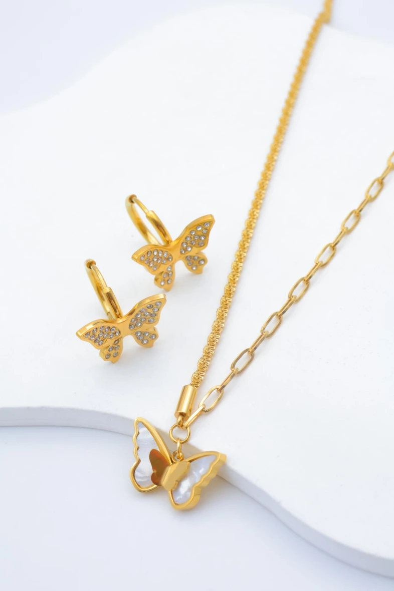Stainless steel jewelry set 3