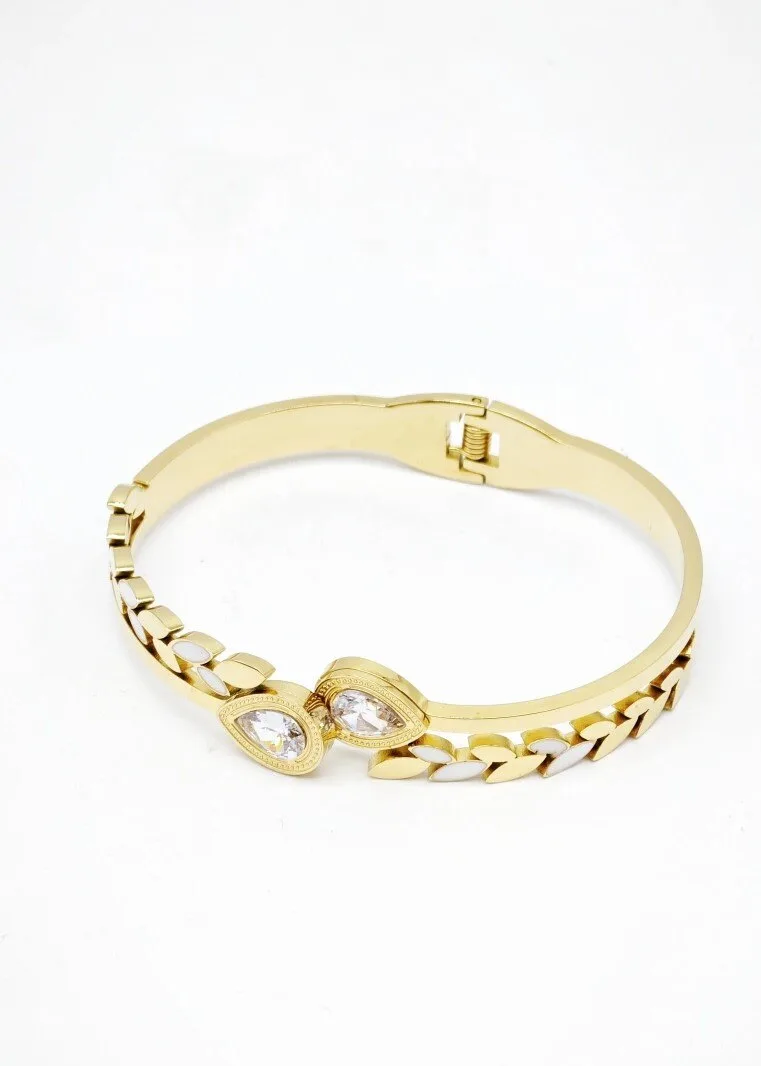 Stainless steel bangle bracelet 2