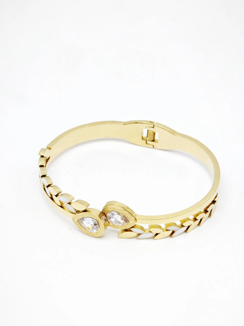 Stainless steel bangle bracelet 2