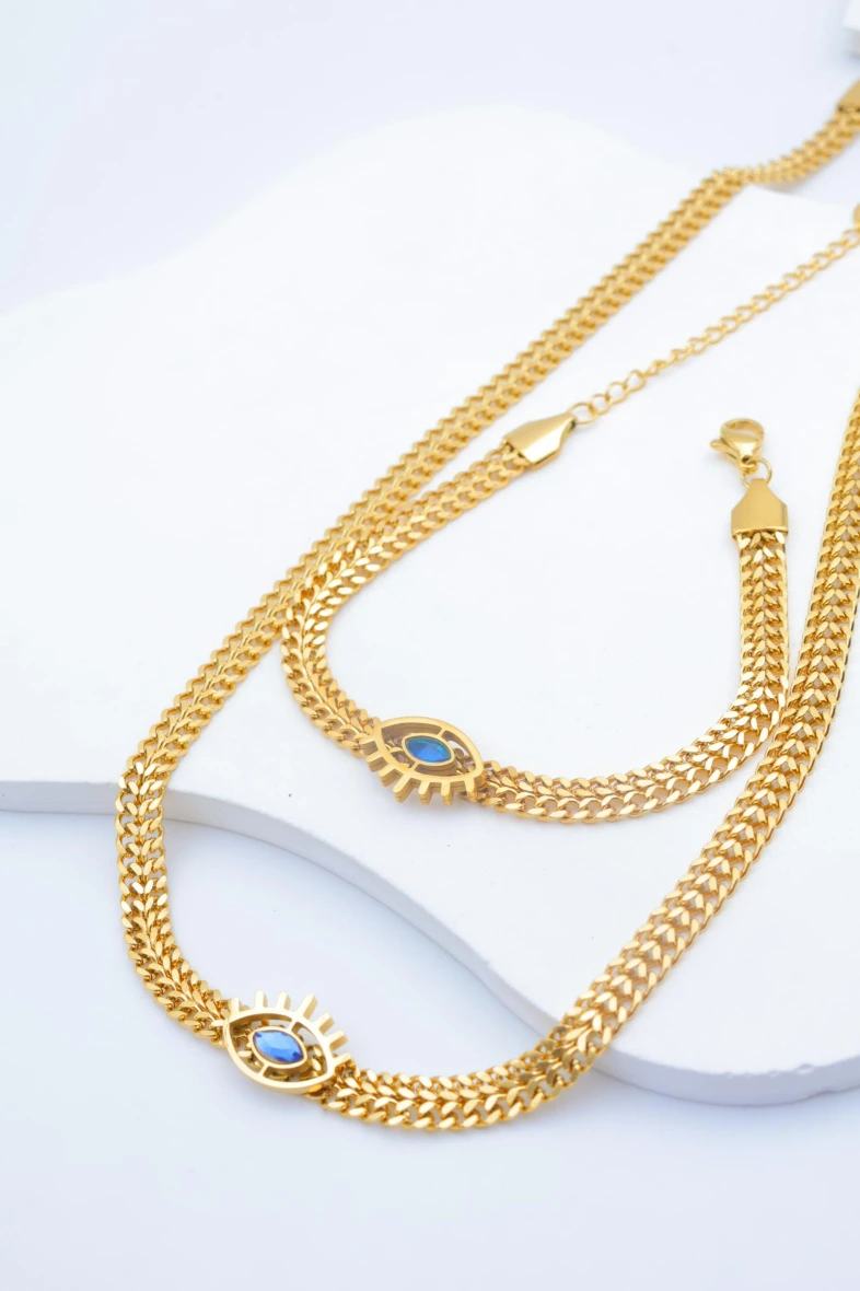 Parure de bijoux en acier inoxydable 3