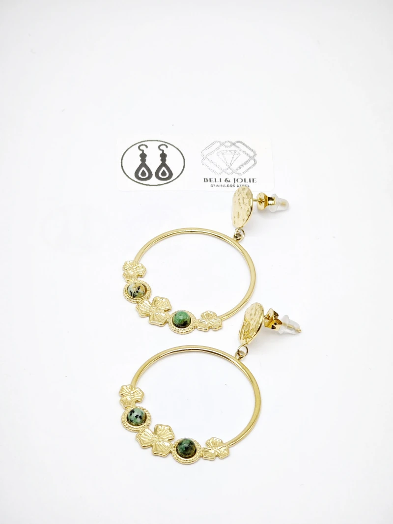 Boucles d'oreilles en acier inoxydable 2