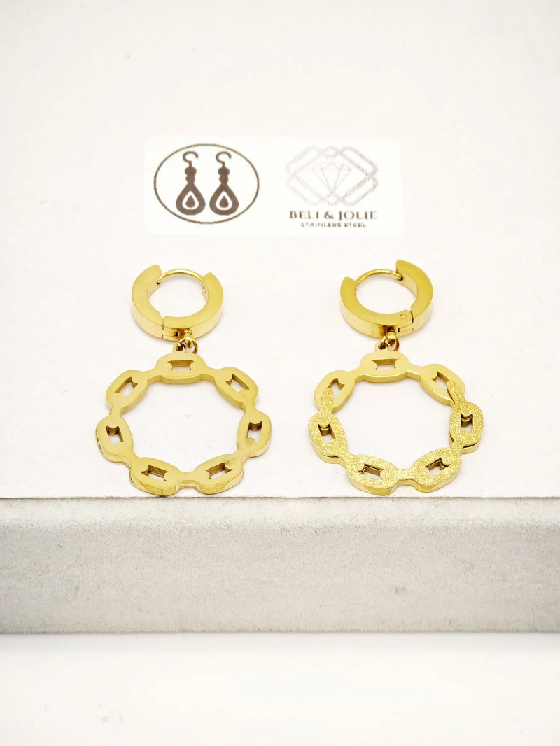 Boucles d'oreilles en acier inoxydable 2