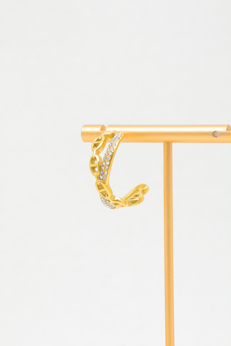 Boucles d'oreilles en acier inoxydable