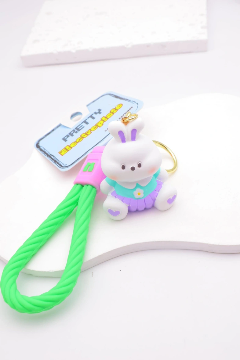 Porté clé lapin en métal