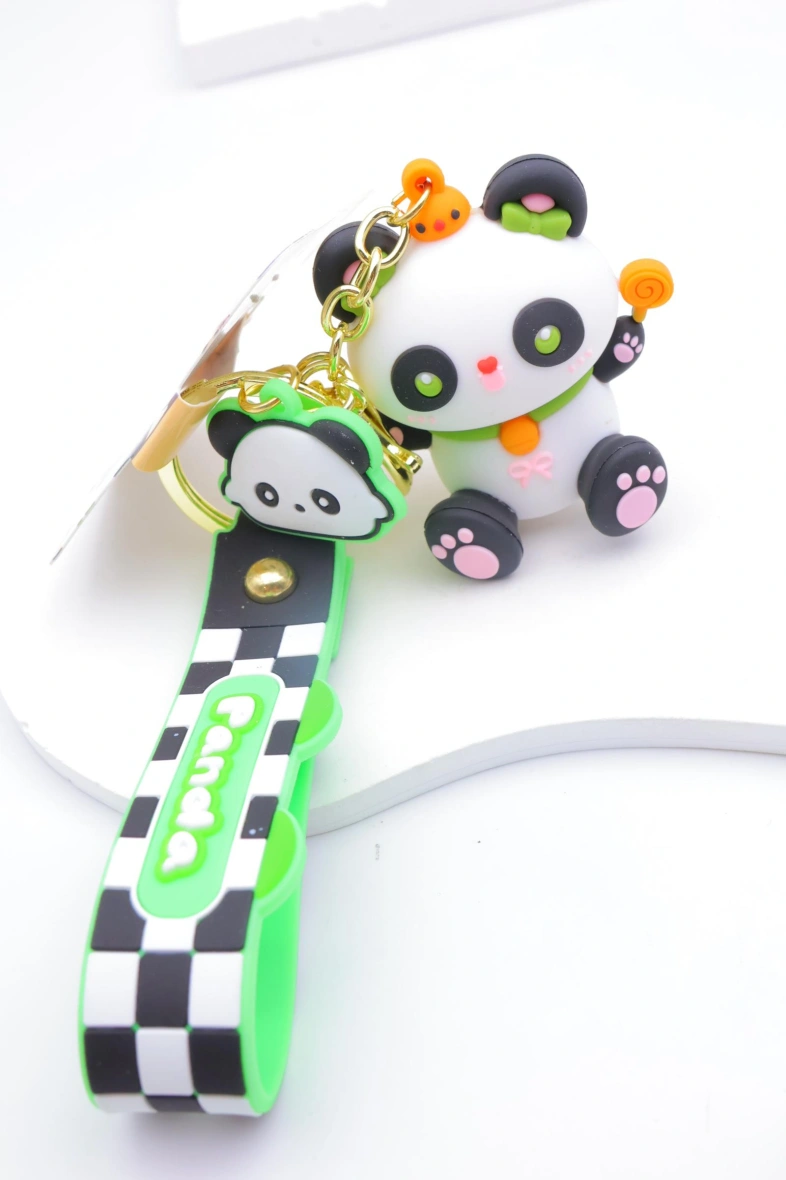 Porté clé panda en métal