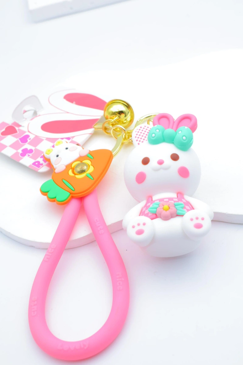 Porté clé lapin en métal