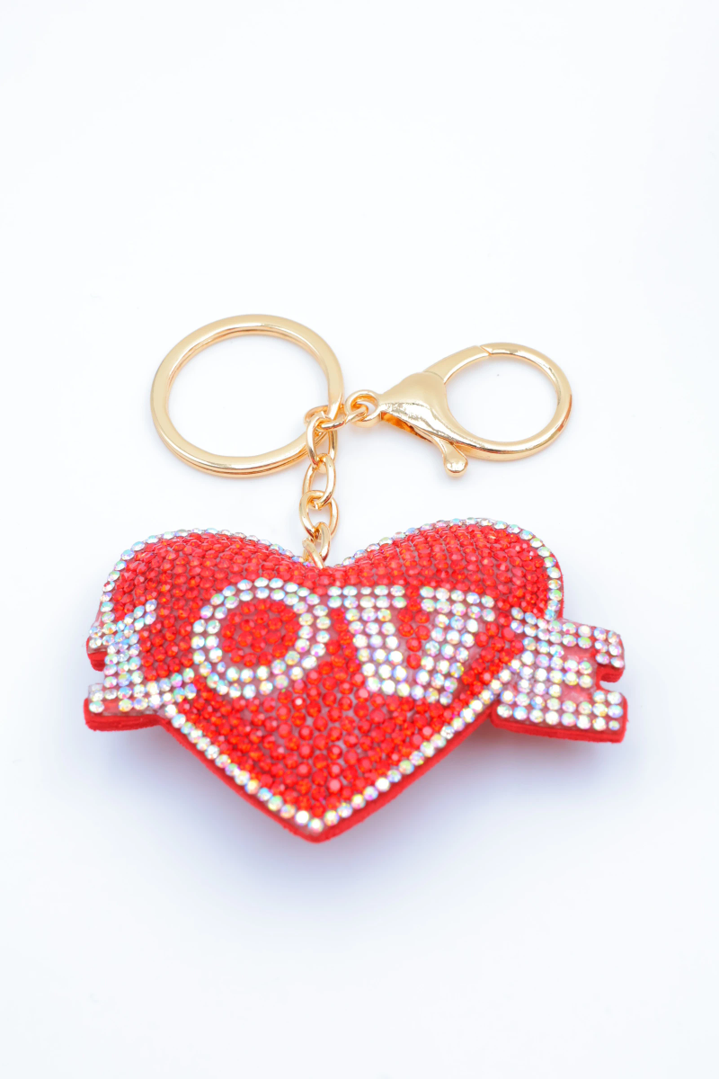 Porte clé coeur "Love"