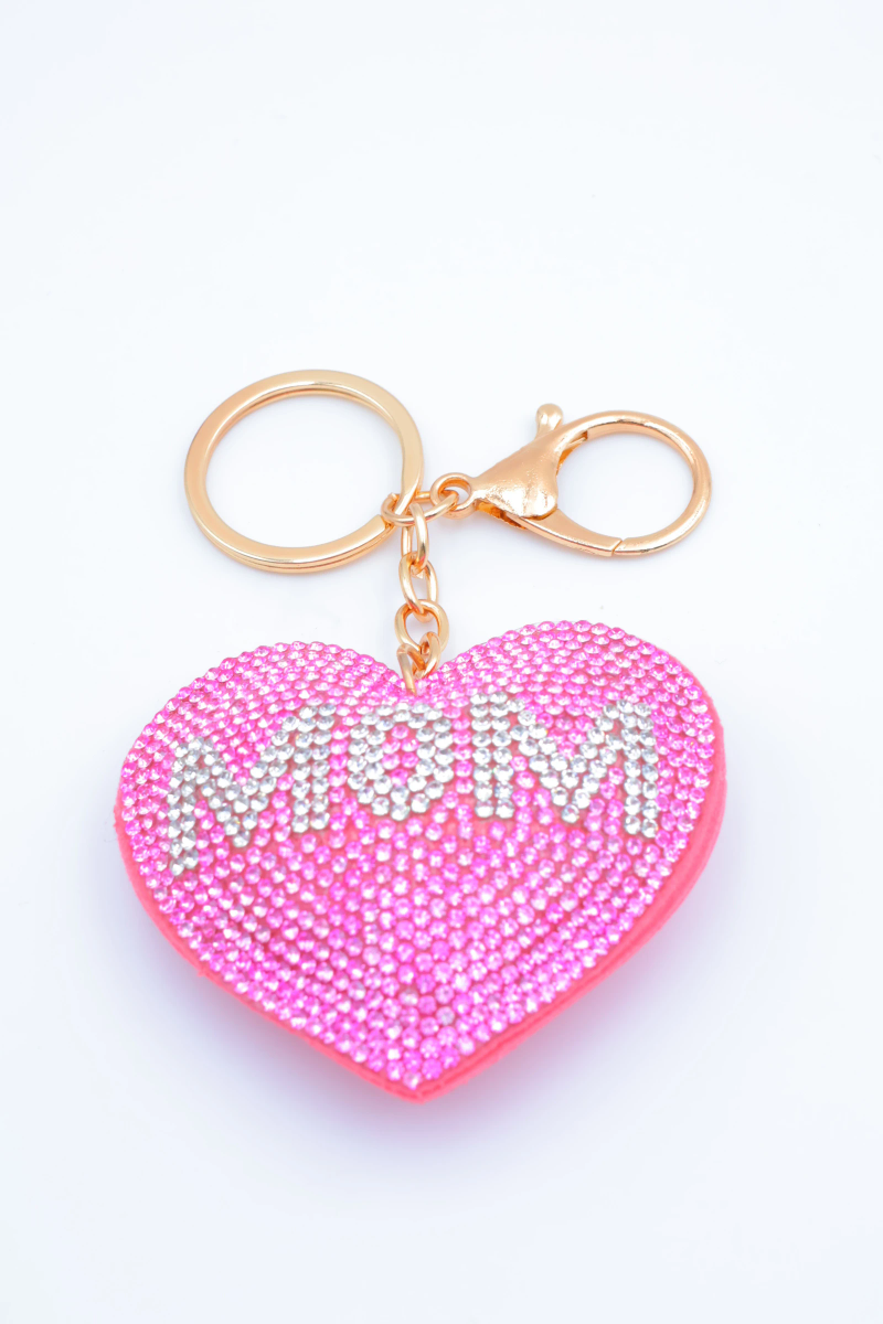 Porte clé coeur "Maman"