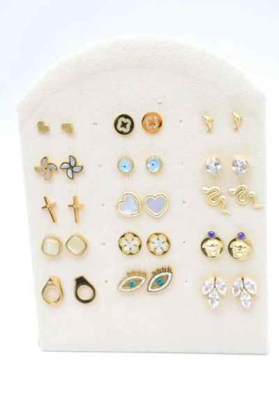Lot de 15 boucles d'oreilles avec présentoir 2