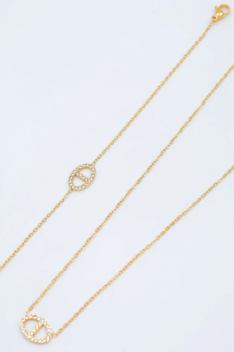 Stainless steel jewelry set 2