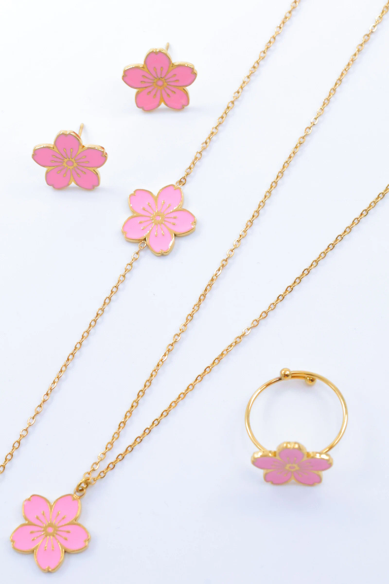 Stainless steel jewelry set 3