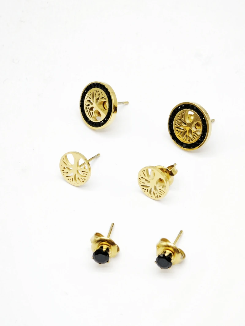 Boucles d'oreilles en acier inoxydable 2