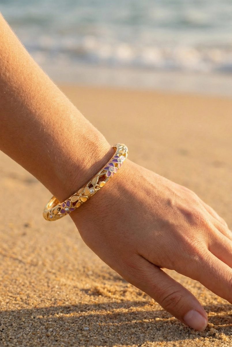 Bracelet jonc thaïlandaise en laiton