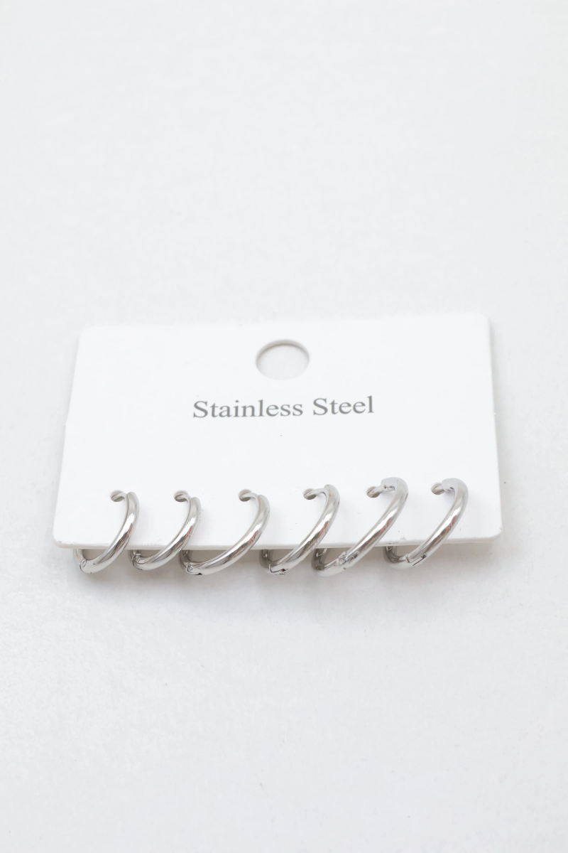Boucles d'oreilles en acier inoxydable 4