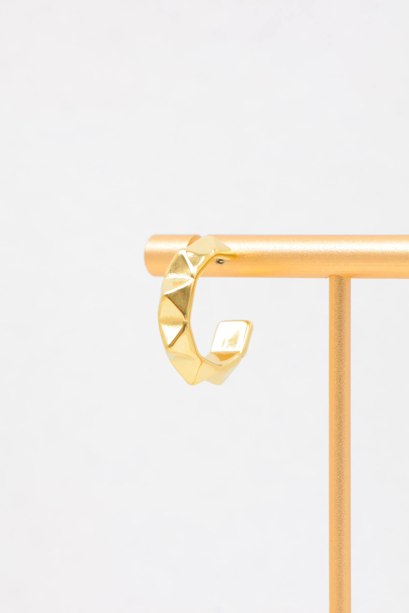 Stainless steel hoop earrings 2