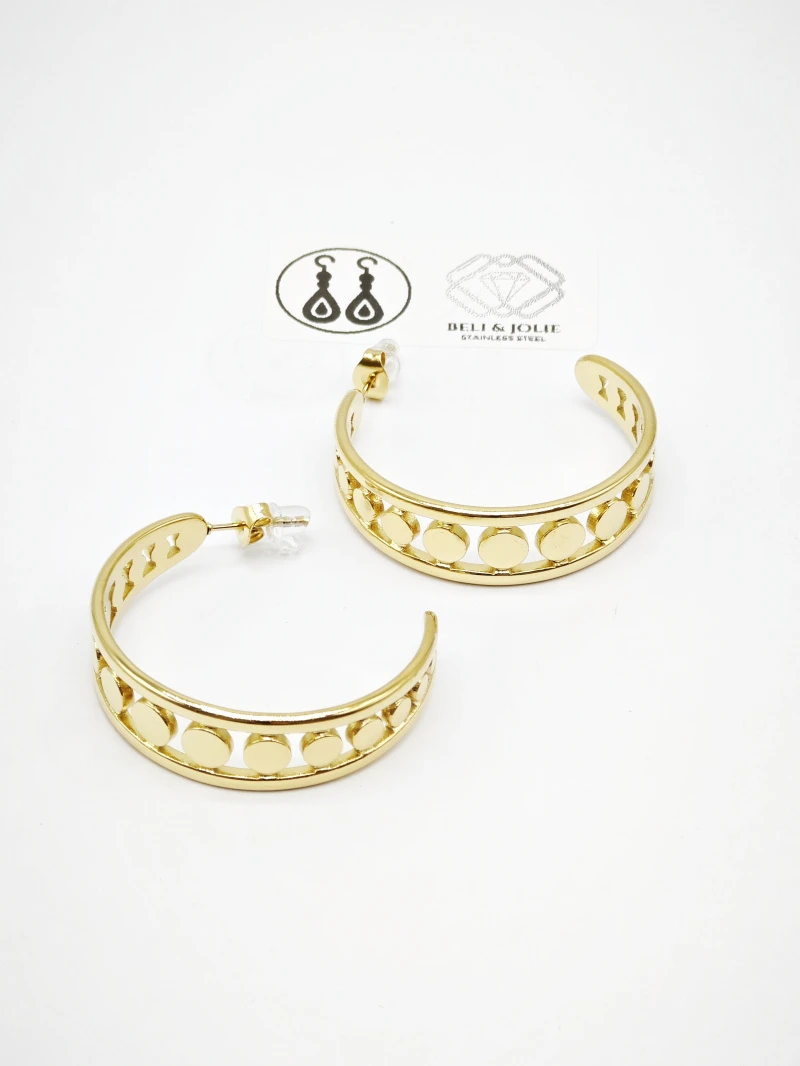 Boucles d'oreilles en acier inoxydable 2