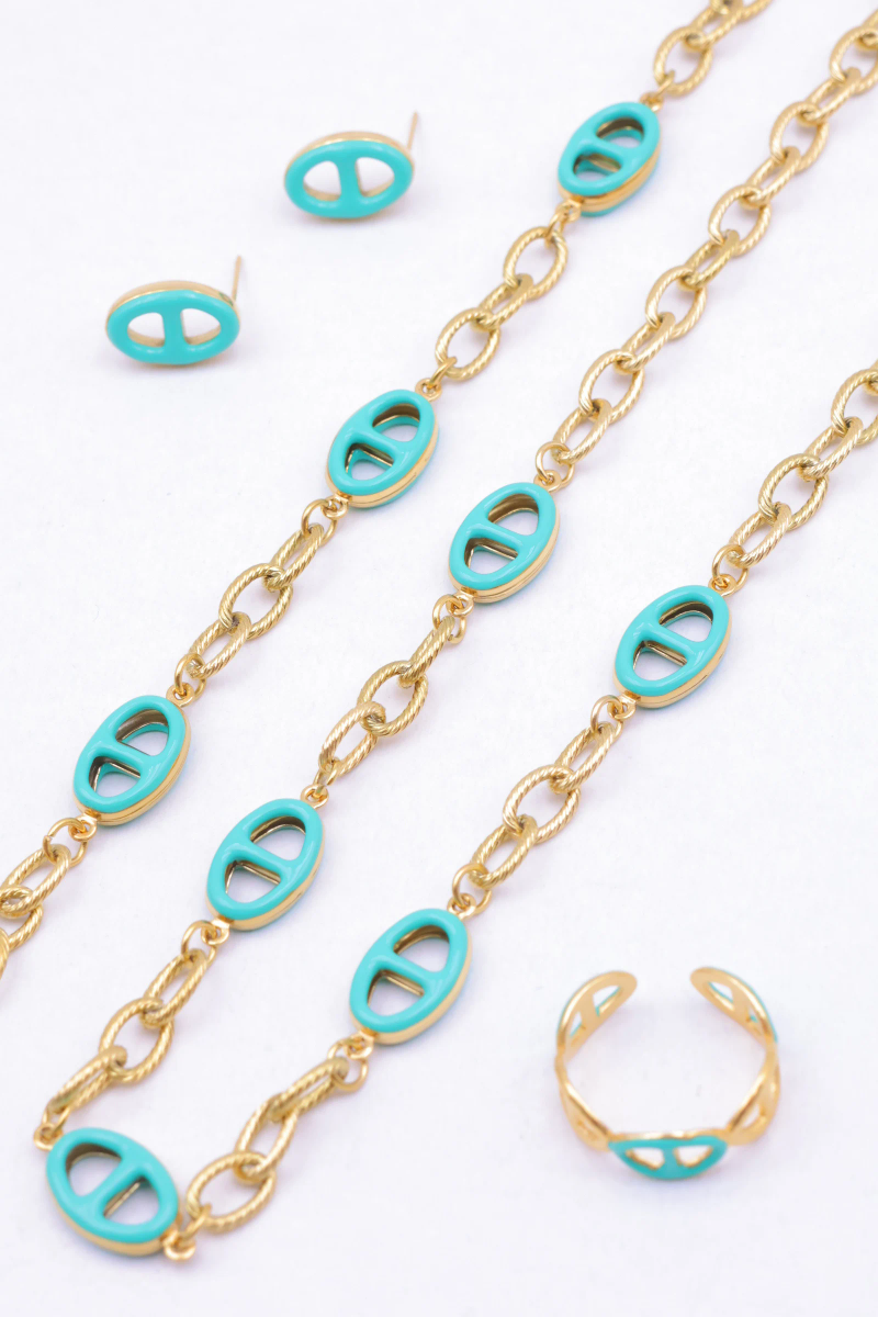 Stainless steel jewelry set 2
