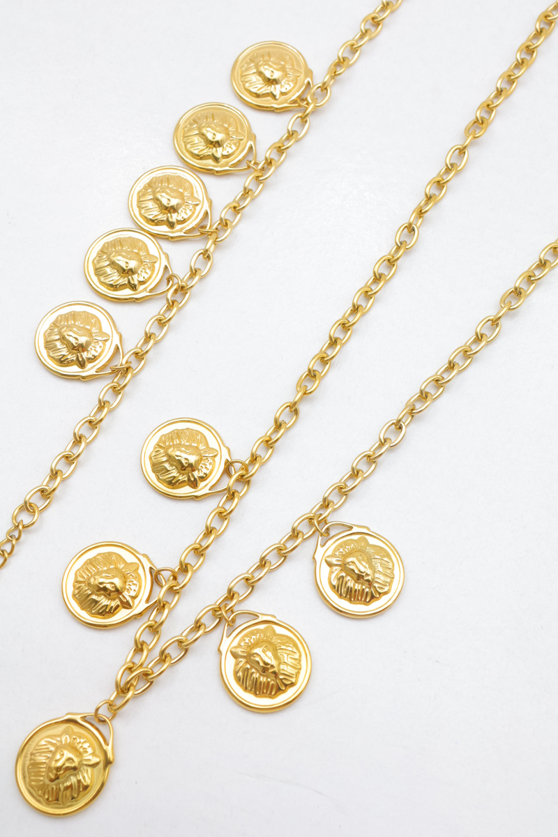 Parure de bijoux en acier inoxydable
